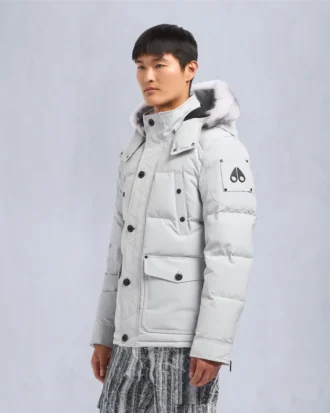 Onyx Round Island jas met schapenvachtrand