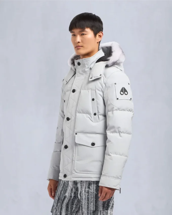 Onyx Round Island jas met schapenvachtrand