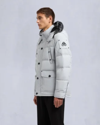 Onyx Round Island jas met schapenvachtrand