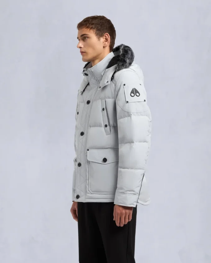 Onyx Round Island jas met schapenvachtrand