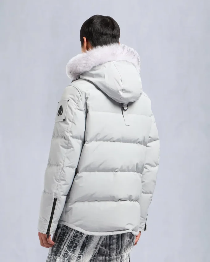 Onyx Round Island jas met schapenvachtrand