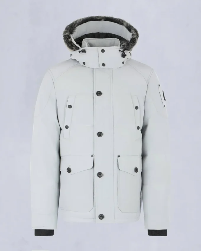 Onyx Round Island jas met schapenvachtrand