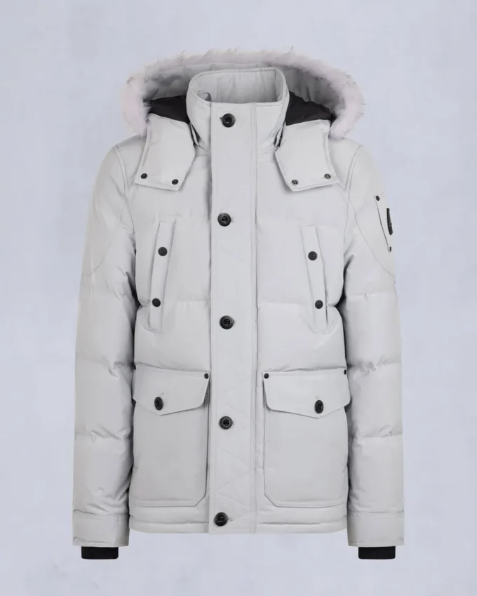 Onyx Round Island jas met schapenvachtrand