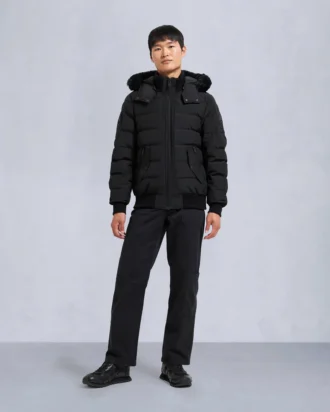 Onyx Scotchtown bomberjack met schapenvachtrand