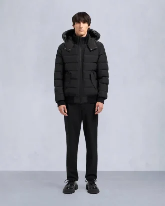 Onyx Scotchtown bomberjack met schapenvachtrand