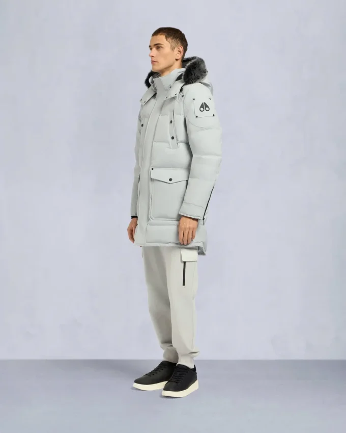 Onyx Shearling Trim Big Ridge Parka