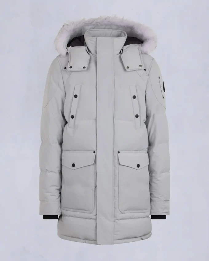 Onyx Shearling Trim Big Ridge Parka