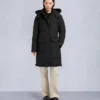 Onyx Shearling Trim Causapscal Parka