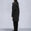 Onyx Shearling Trim Causapscal Parka