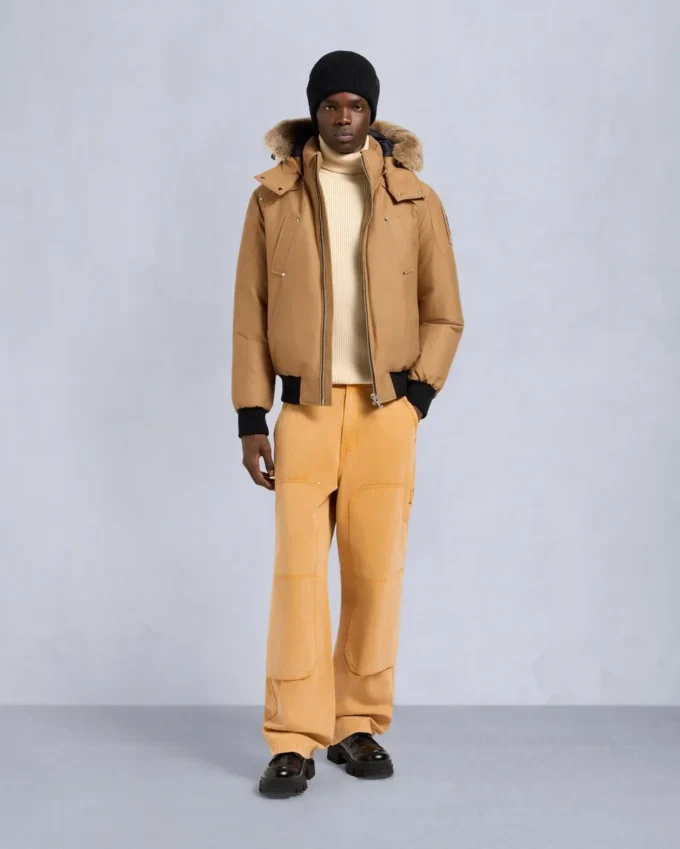 Originele ballistische bomberjack met schapenvachtrand