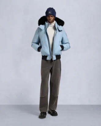 Originele ballistische bomberjack met schapenvachtrand