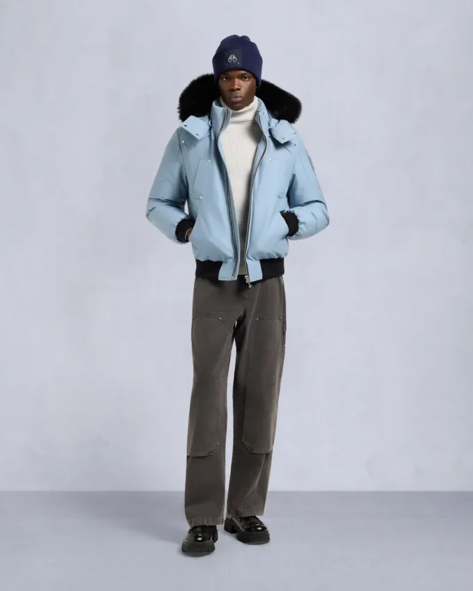 Originele ballistische bomberjack met schapenvachtrand