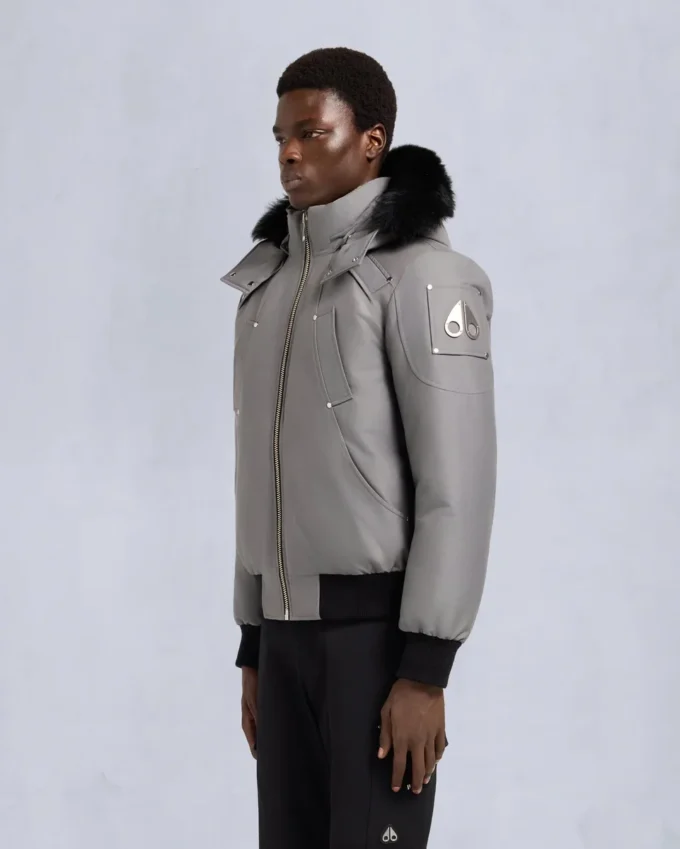 Originele ballistische bomberjack met schapenvachtrand