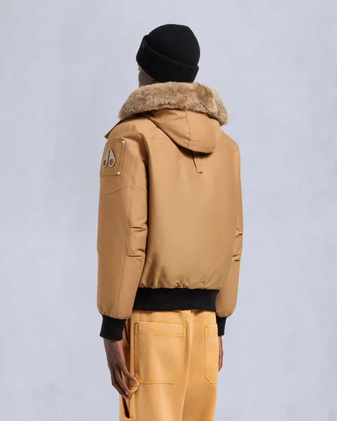 Originele ballistische bomberjack met schapenvachtrand