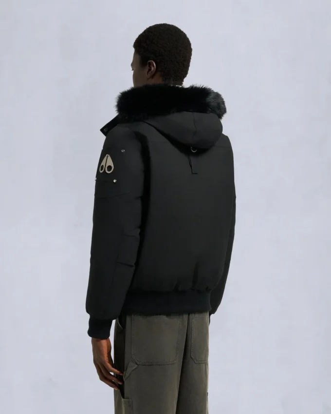 Originele ballistische bomberjack met schapenvachtrand