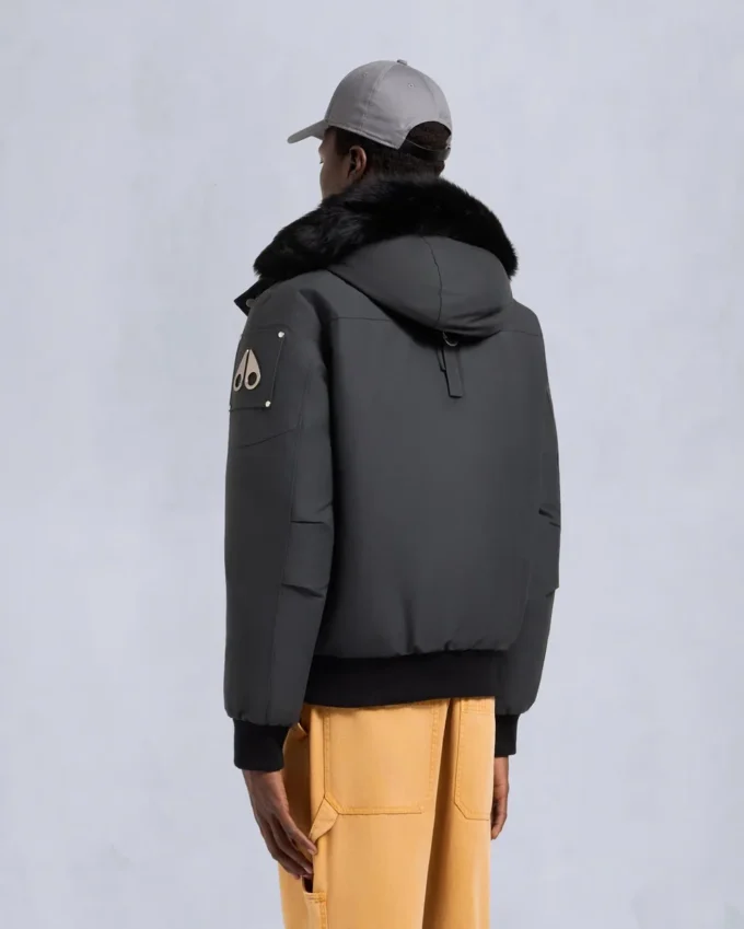 Originele ballistische bomberjack met schapenvachtrand