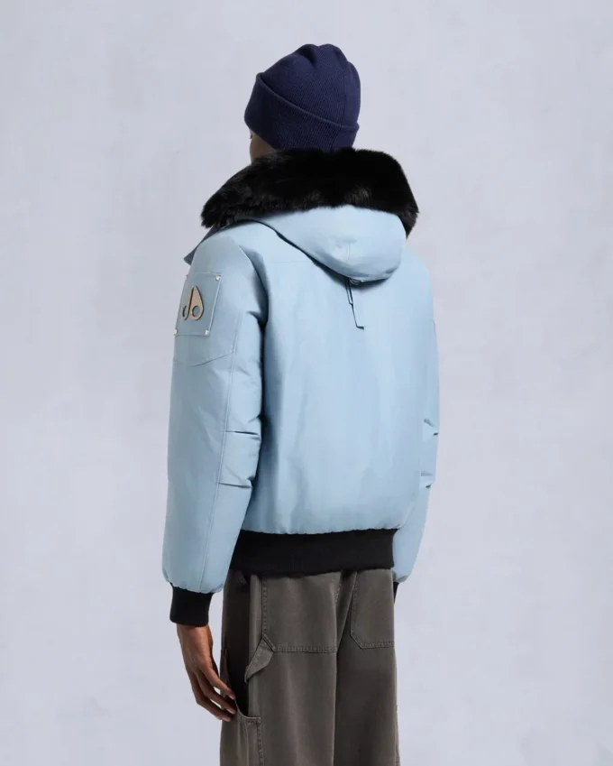 Originele ballistische bomberjack met schapenvachtrand