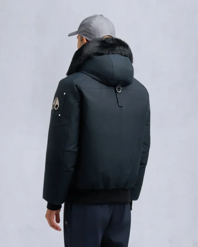 Originele ballistische bomberjack met schapenvachtrand