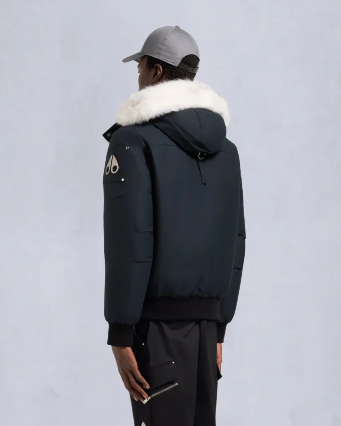 Originele ballistische bomberjack met schapenvachtrand