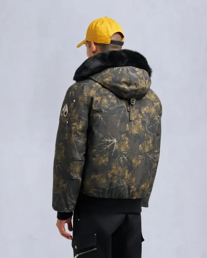 Originele ballistische bomberjack met schapenvachtrand