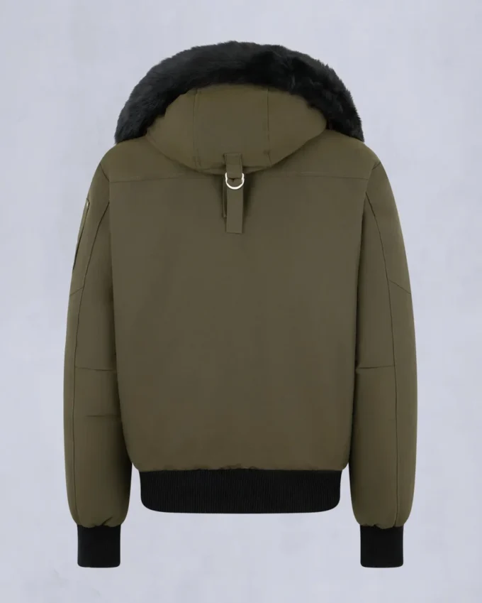 Originele ballistische bomberjack met schapenvachtrand