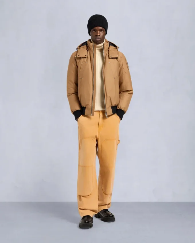 Originele ballistische bomberjack met schapenvachtrand