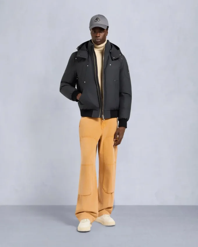 Originele ballistische bomberjack met schapenvachtrand