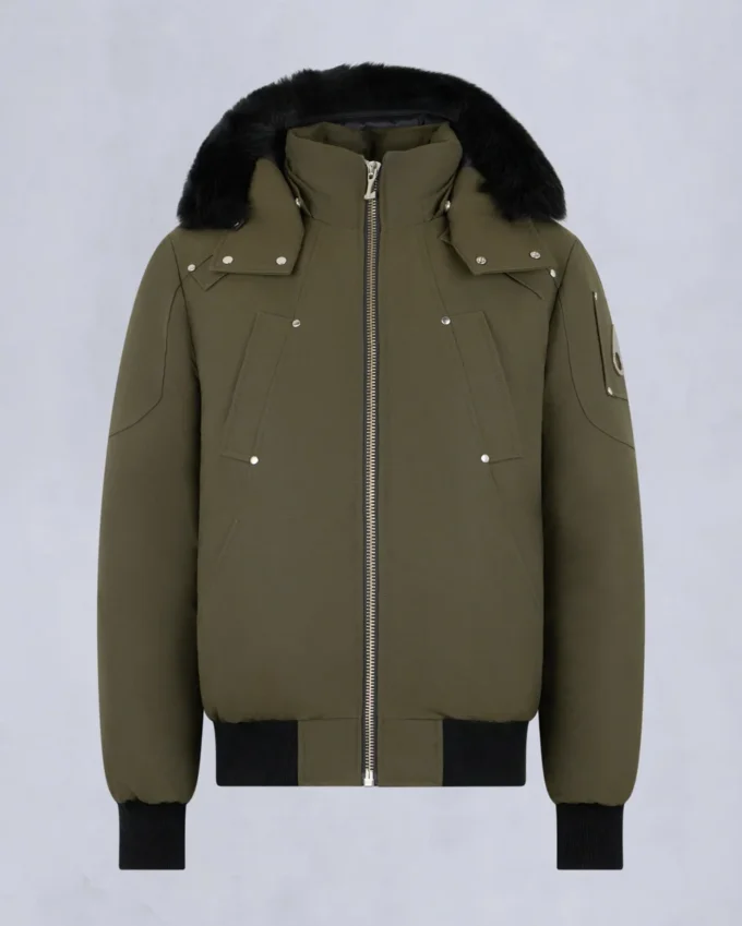 Originele ballistische bomberjack met schapenvachtrand