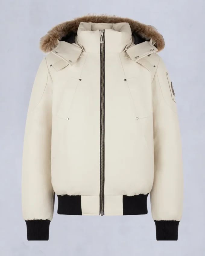 Originele ballistische bomberjack met schapenvachtrand