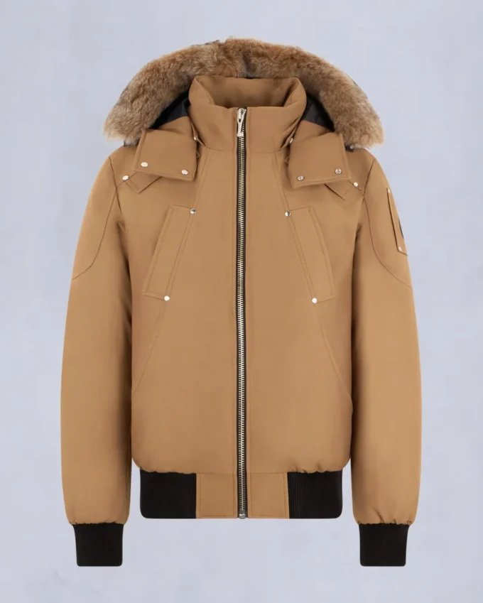 Originele ballistische bomberjack met schapenvachtrand
