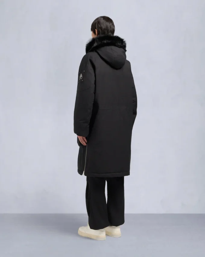 Originele Dawson-parka met schapenvachtrand