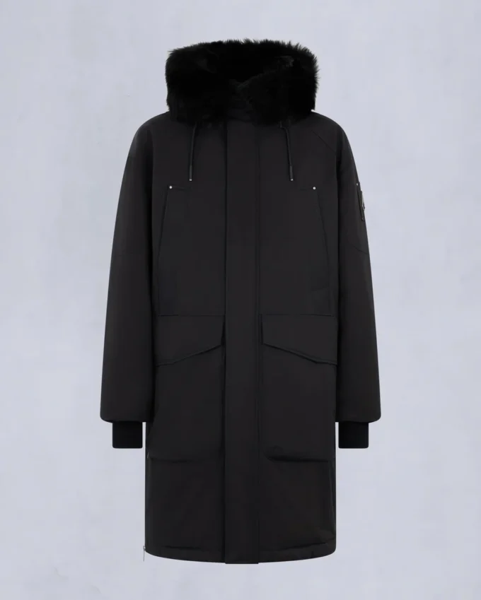 Originele Dawson-parka met schapenvachtrand