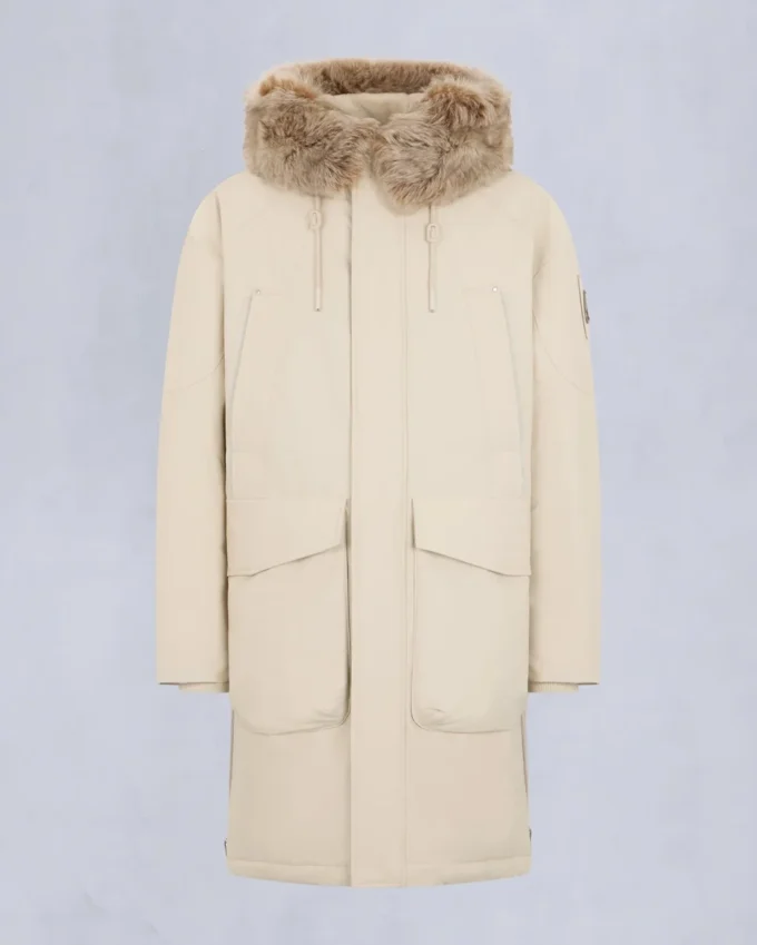 Originele Dawson-parka met schapenvachtrand