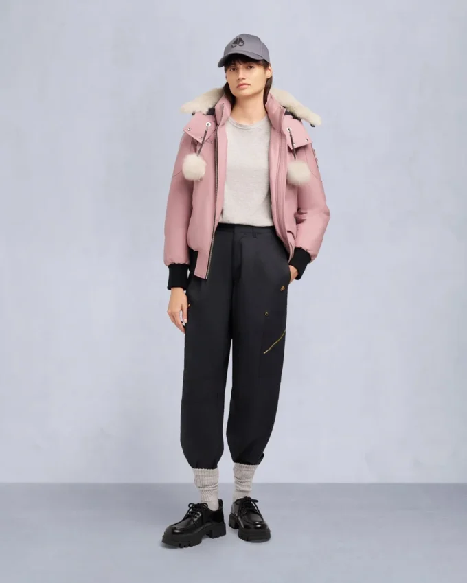 Originele Debbie bomberjack met schapenvachtrand