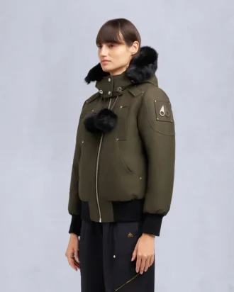 Originele Debbie bomberjack met schapenvachtrand