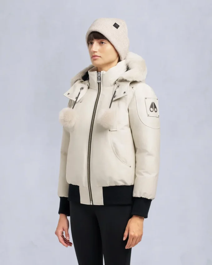 Originele Debbie bomberjack met schapenvachtrand