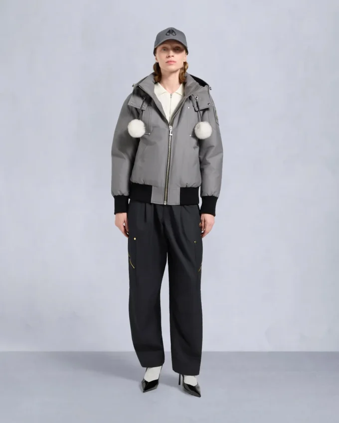 Originele Debbie bomberjack met schapenvachtrand