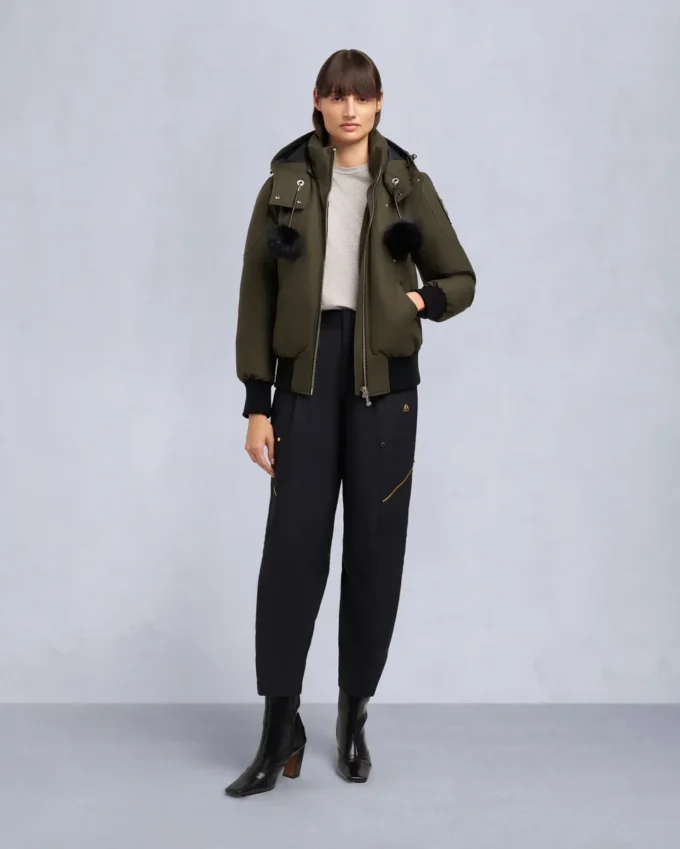 Originele Debbie bomberjack met schapenvachtrand