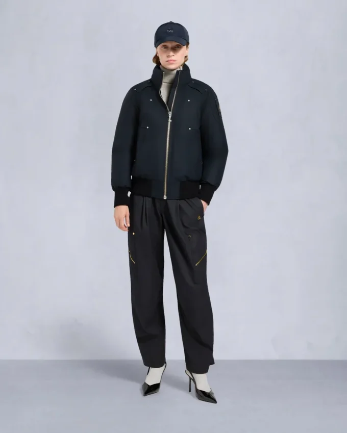 Originele Debbie bomberjack met schapenvachtrand