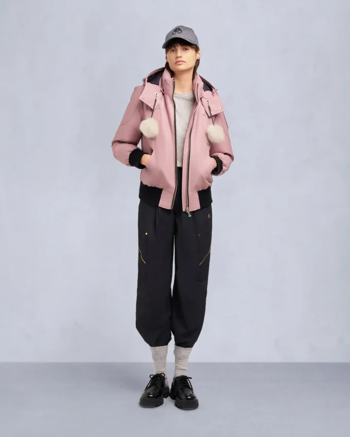 Originele Debbie bomberjack met schapenvachtrand