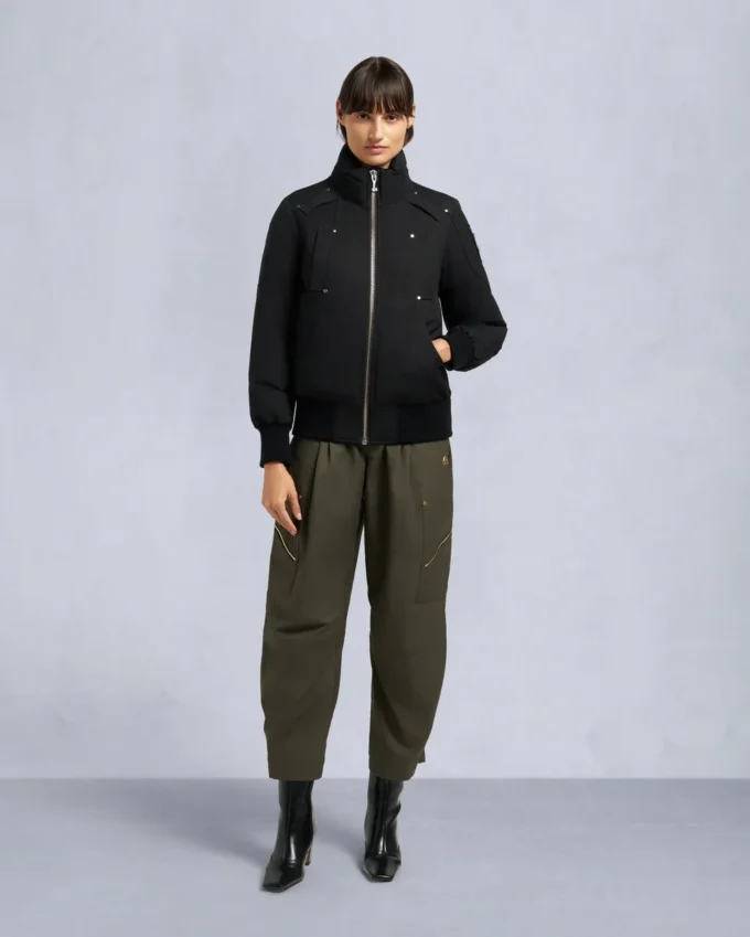 Originele Debbie bomberjack met schapenvachtrand