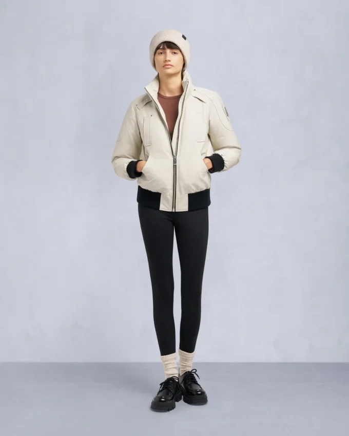 Originele Debbie bomberjack met schapenvachtrand