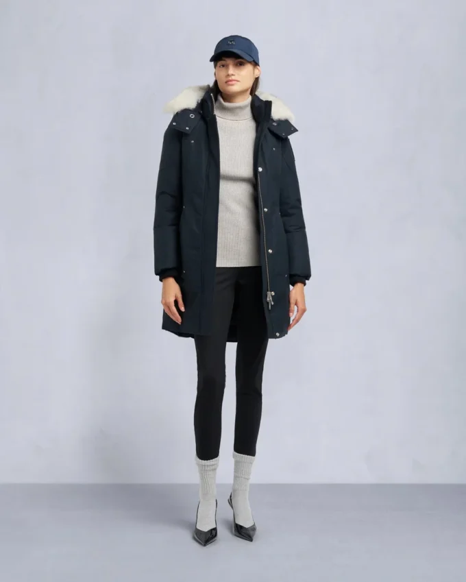 Originele Stirling-parka met schapenvachtrand