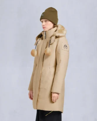 Originele Stirling-parka met schapenvachtrand