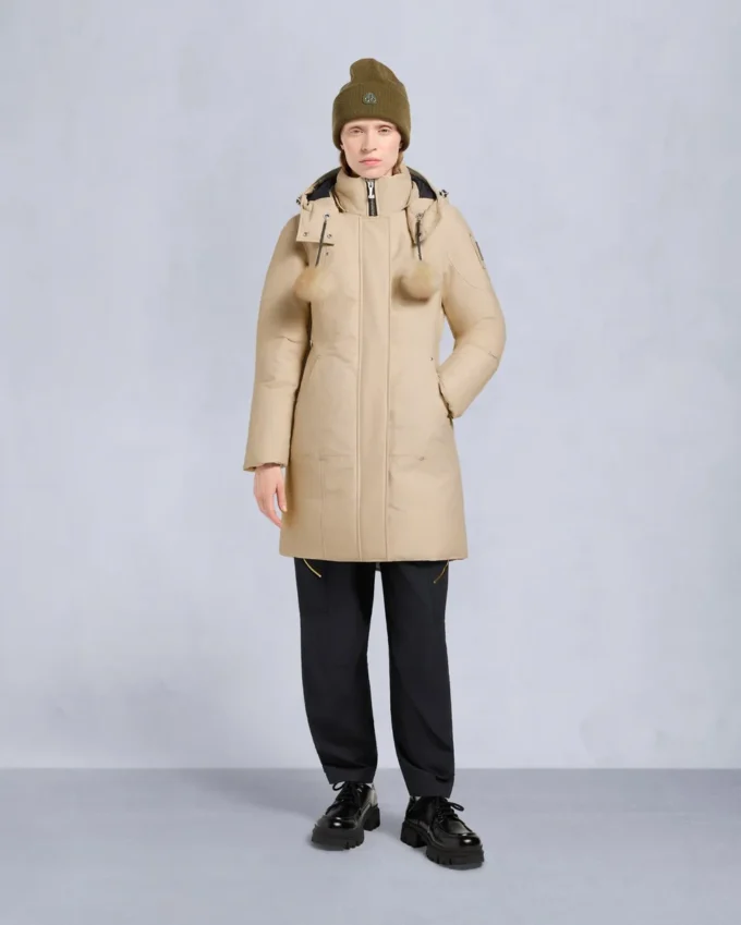 Originele Stirling-parka met schapenvachtrand