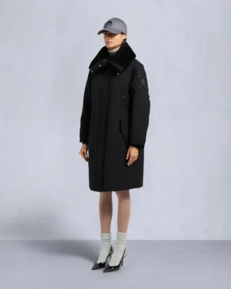 Originele stormjas met schapenvachtrand