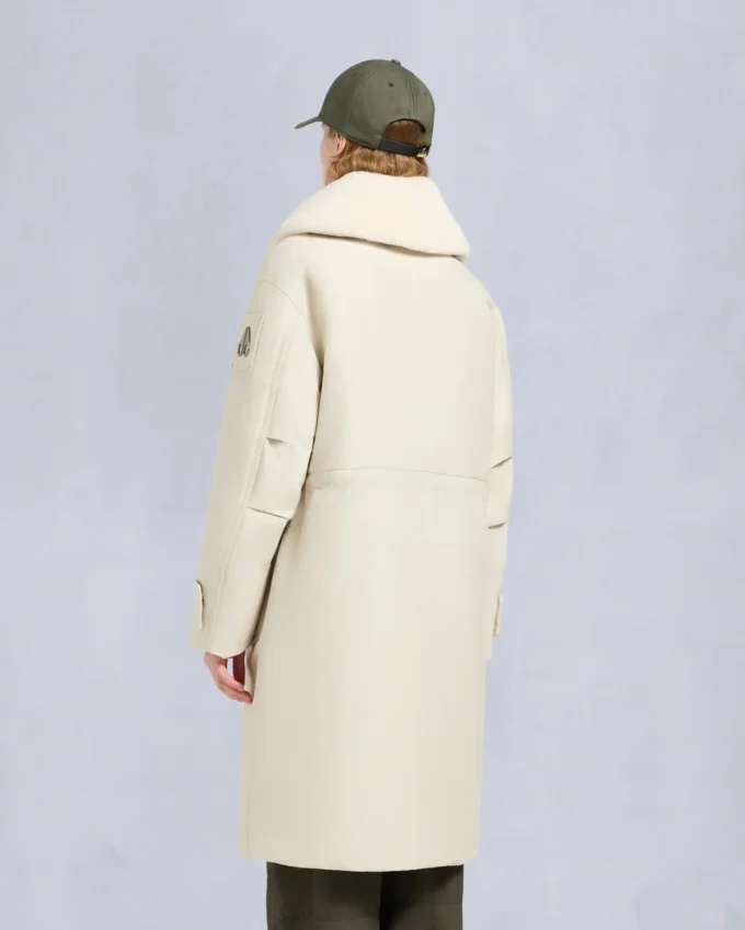 Originele stormjas met schapenvachtrand