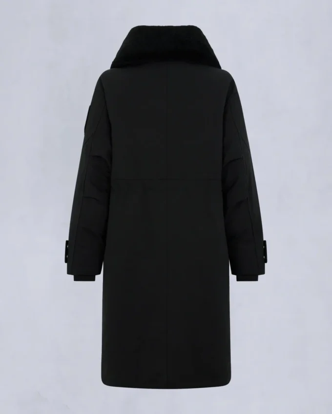 Originele stormjas met schapenvachtrand