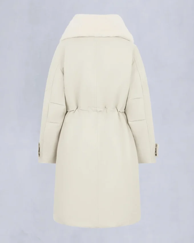 Originele stormjas met schapenvachtrand