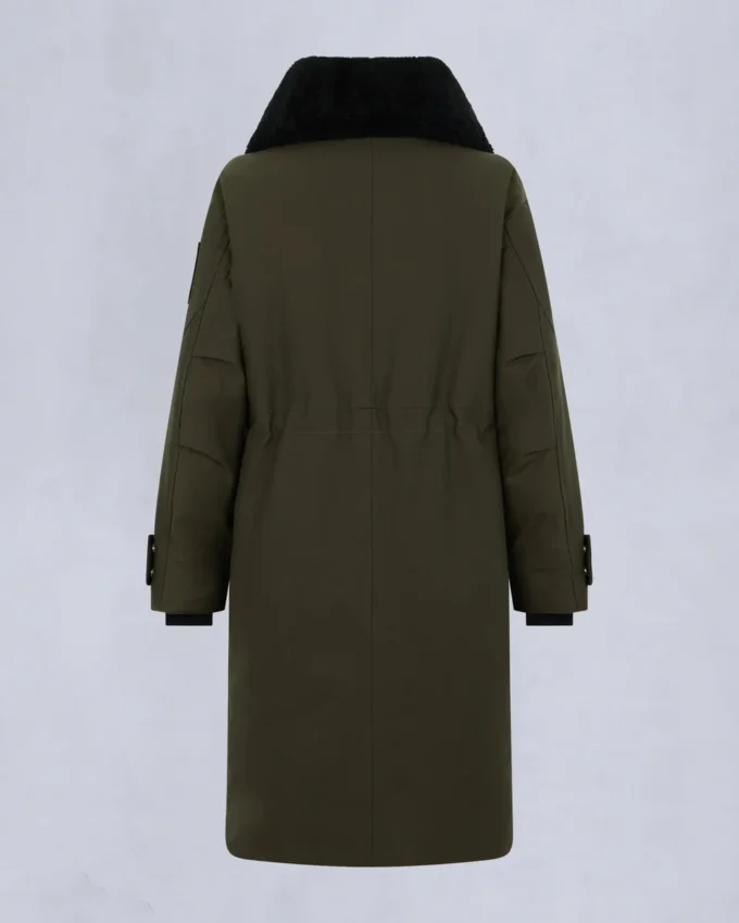 Originele stormjas met schapenvachtrand